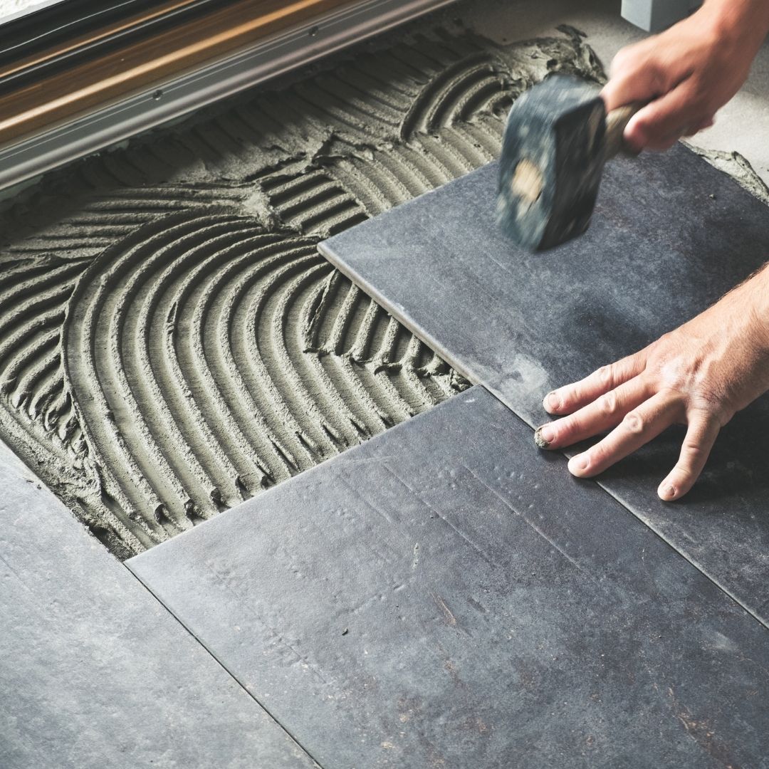 Premium tile flooring installation